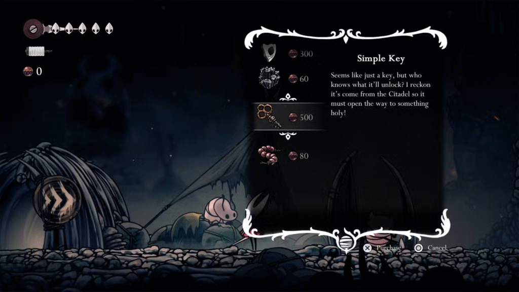 Todas as chaves simples em Hollow Knight Silksong – Dropraro