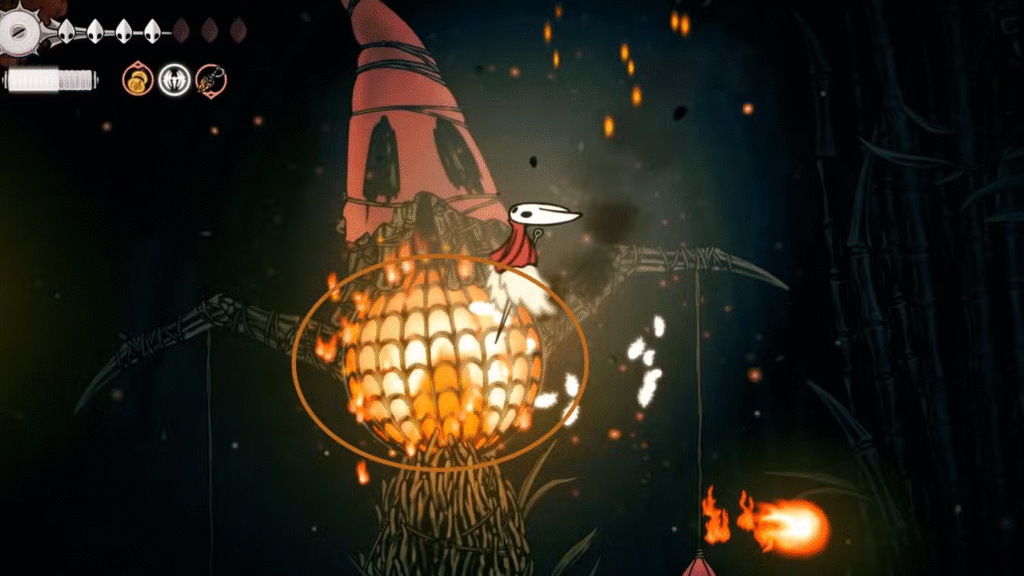 Lanterna Wispfire em Silksong – Dropraro