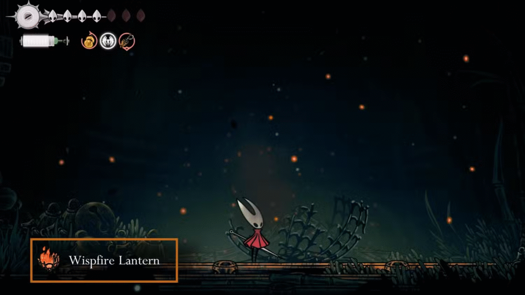 Lanterna Wispfire em Silksong – Dropraro
