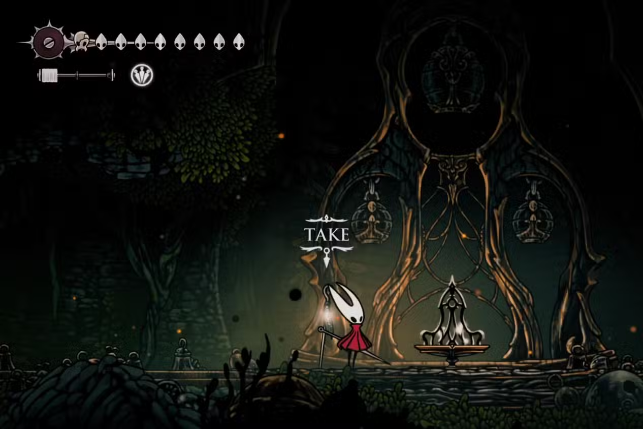 Invocação de Craw em Hollow Knight Silksong - Dropraro