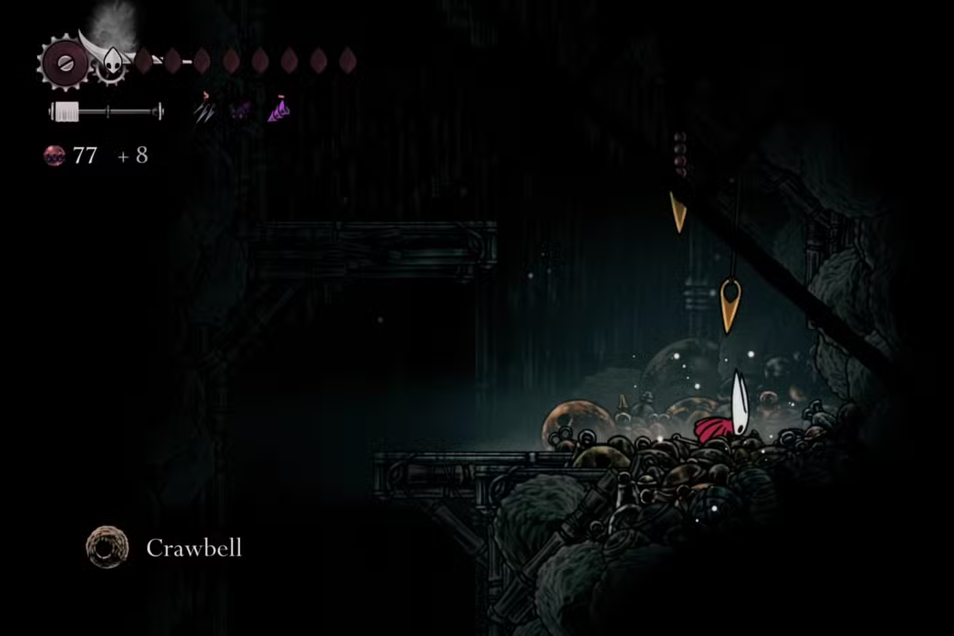 Invocação de Craw em Hollow Knight Silksong - Dropraro