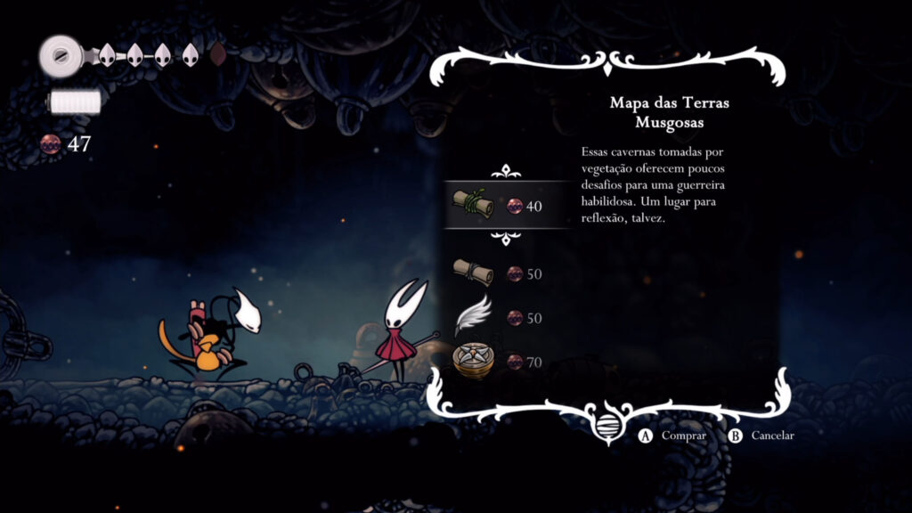 Todas as localizações de Shakra em Hollow Knight: Silksong — Dropraro