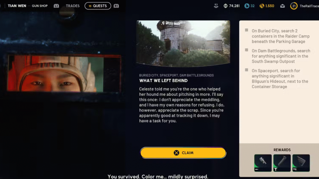 Guia da Missão O Que Deixamos Para Trás em Arc Raiders | Dropraro